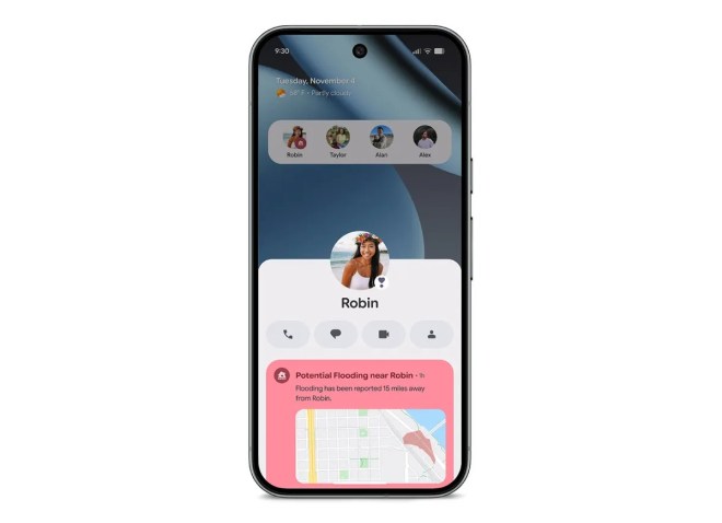 The VIP contacts widget
