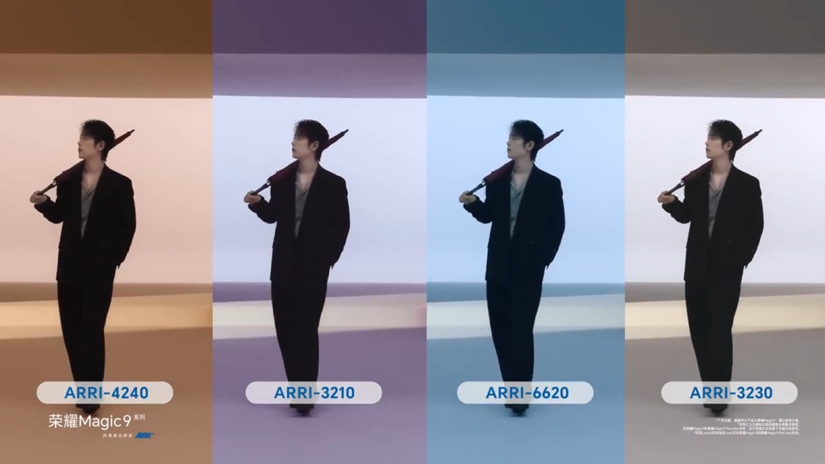 Here is a peek at the ARRI Look Cinematic Video filters for the Honor Magic9 series