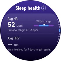 Sleep tracking as seen on the Watch GT 7 Pro