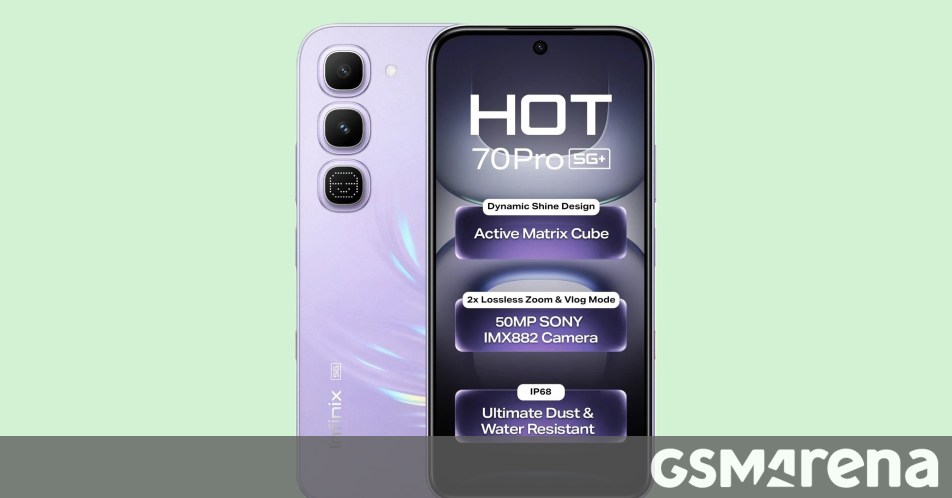 Infinix Hot 70 Pro launched in India Infinix Hot 70 Pro launched in India