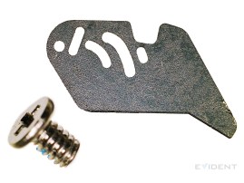 camera aperture blade next to human hair (left) and next to 2mm screw (right)