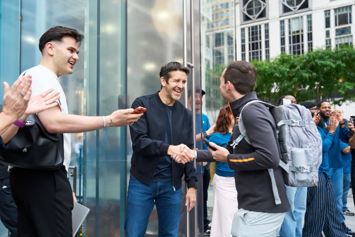 John Ternus gathering  a lawsuit    astatine  Apple Fifth Avenue successful  New York