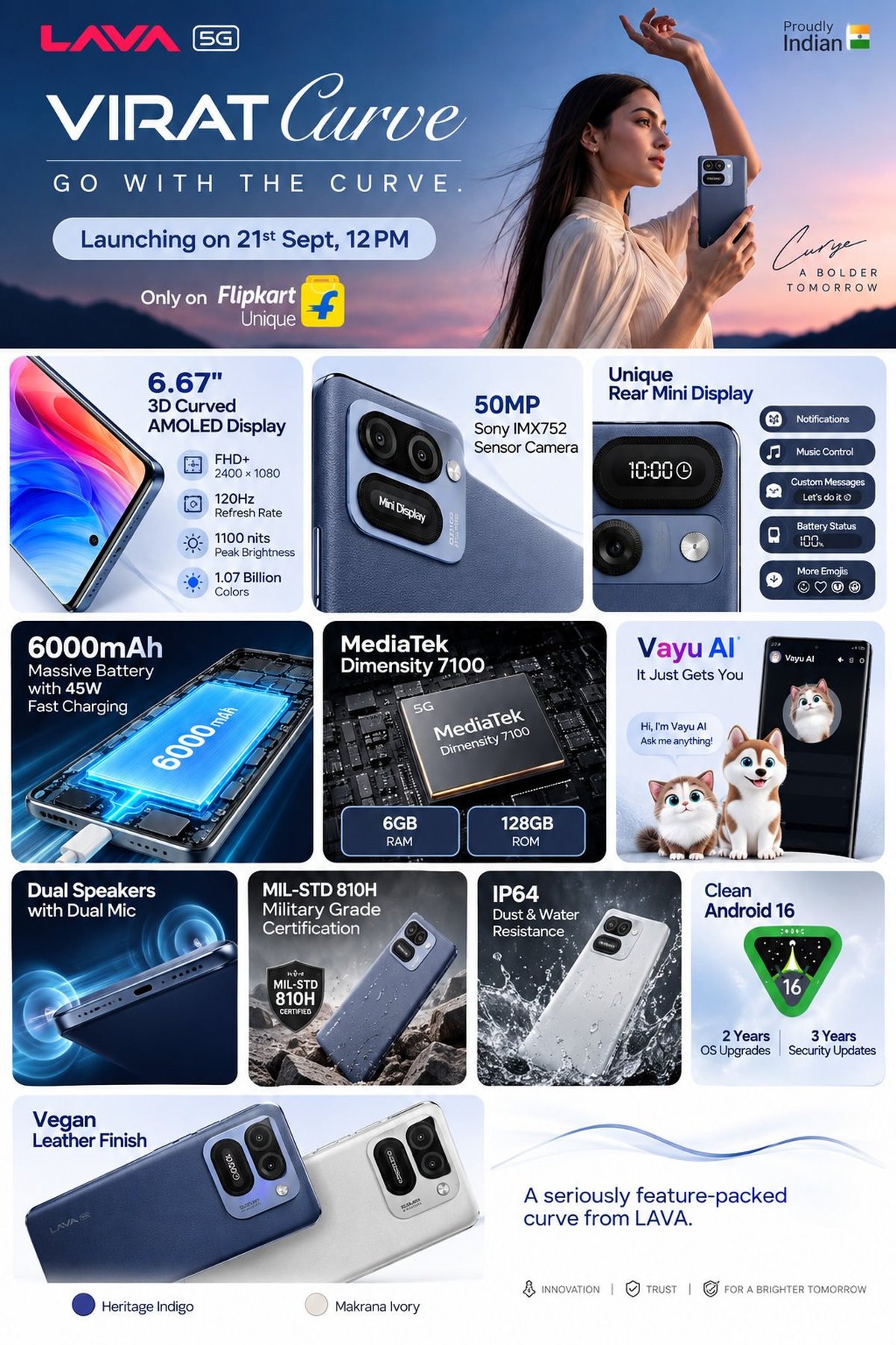 Here's when the Lava Virat Curve is launching and its main specs