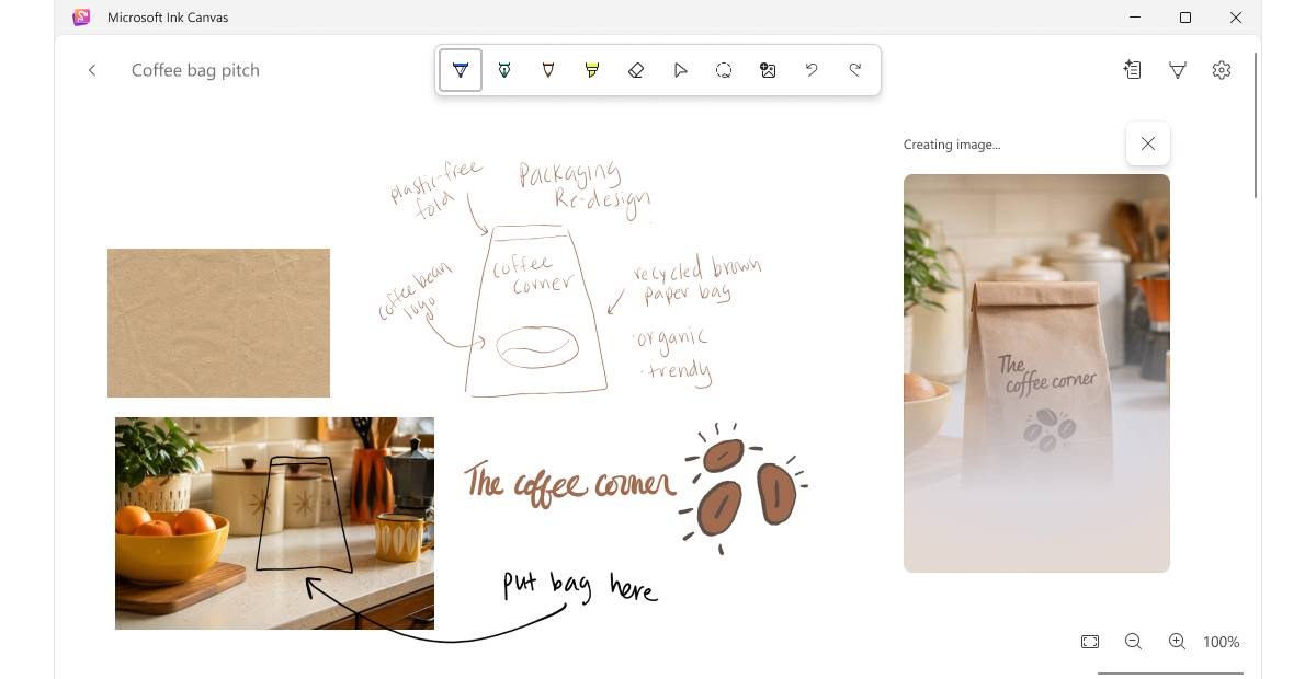 Microsoft Ink Canvas