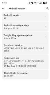Motorola Edge 60 Fusion Android 17 update