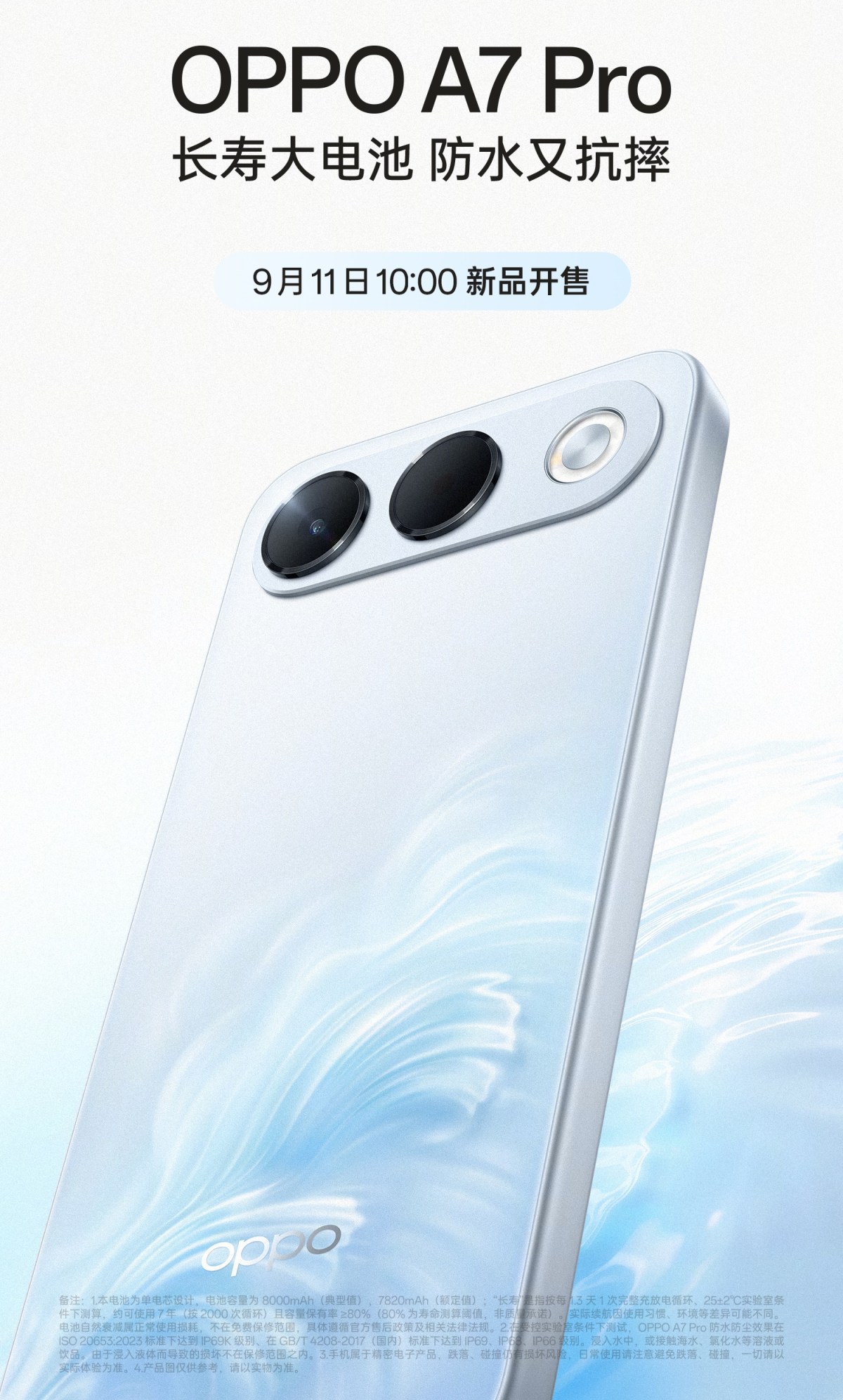 Oppo A7 Pro with an 8,000mAh battery is launching next week