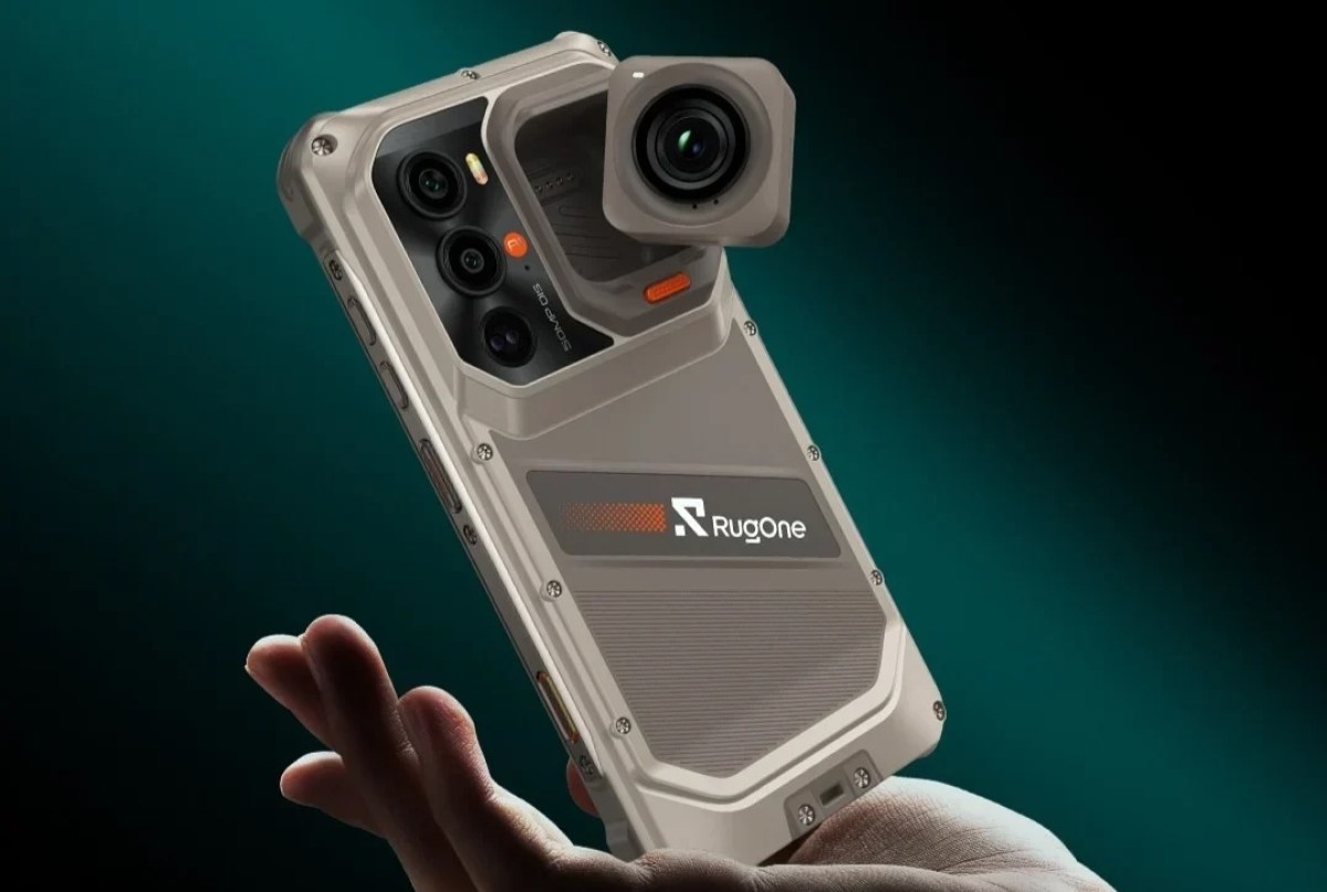 The RugOne Xsnap 7 Pro smartphone features a detachable camera