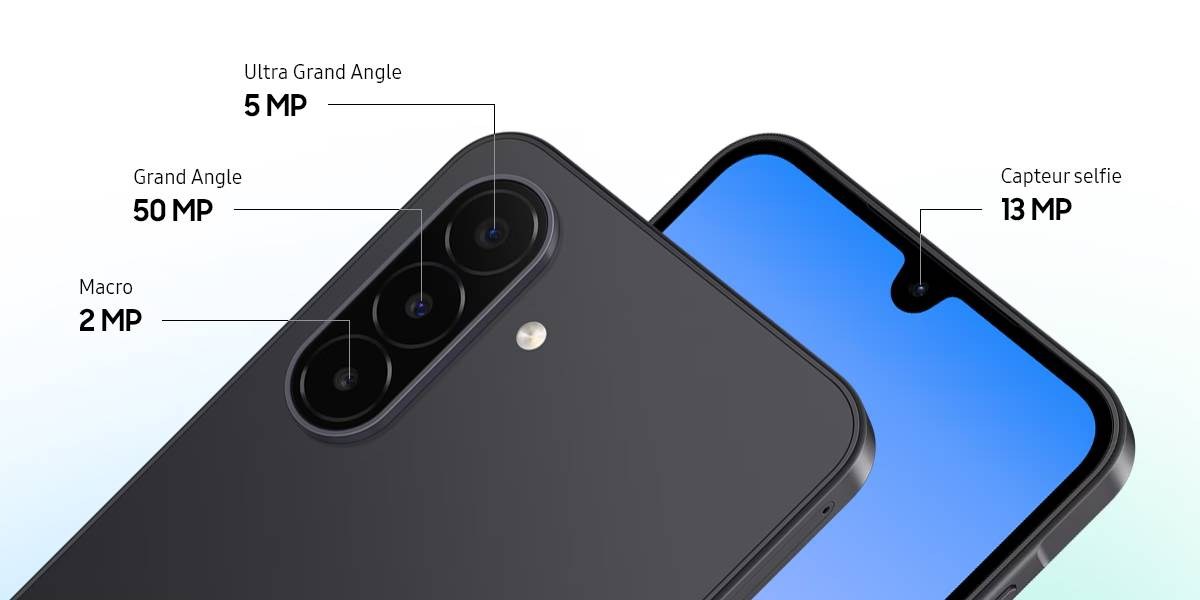 The Galaxy A18 4G has 50+5+2MP rear cameras and a 13MP selfie camera