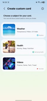 Creating custom Now Brief Cards on the Galaxy S26 FE