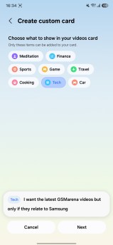 Creating custom Now Brief Cards on the Galaxy S26 FE