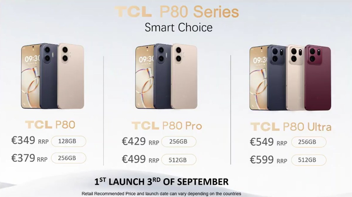 TCL P80 series prices