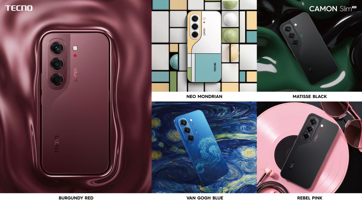 Tecno unveils the Camon Slim 5G with interesting and very different finishes