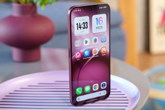 The phone in an iPhone 18-anticipatory color