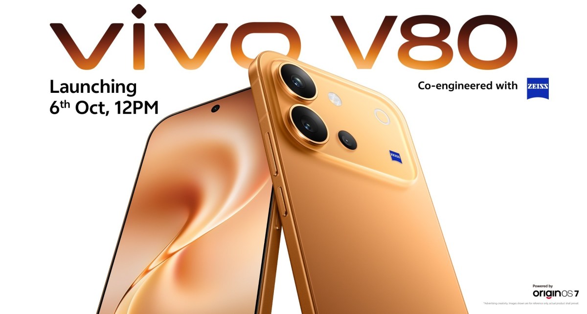 vivo V80's key specs, colors, and launch date revealed