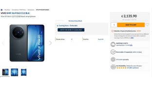 vivo X Fold6 European listing reveals its price and specs