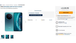 vivo X Fold6 listing in Europe
