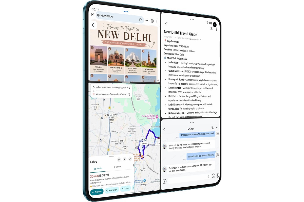 The vivo X Fold6 powers advanced productivity features with India's biggest battery in a foldable