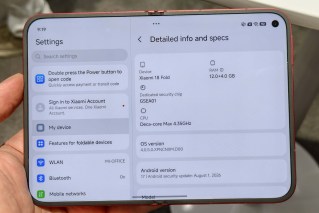Xiaomi 18 Fold main display