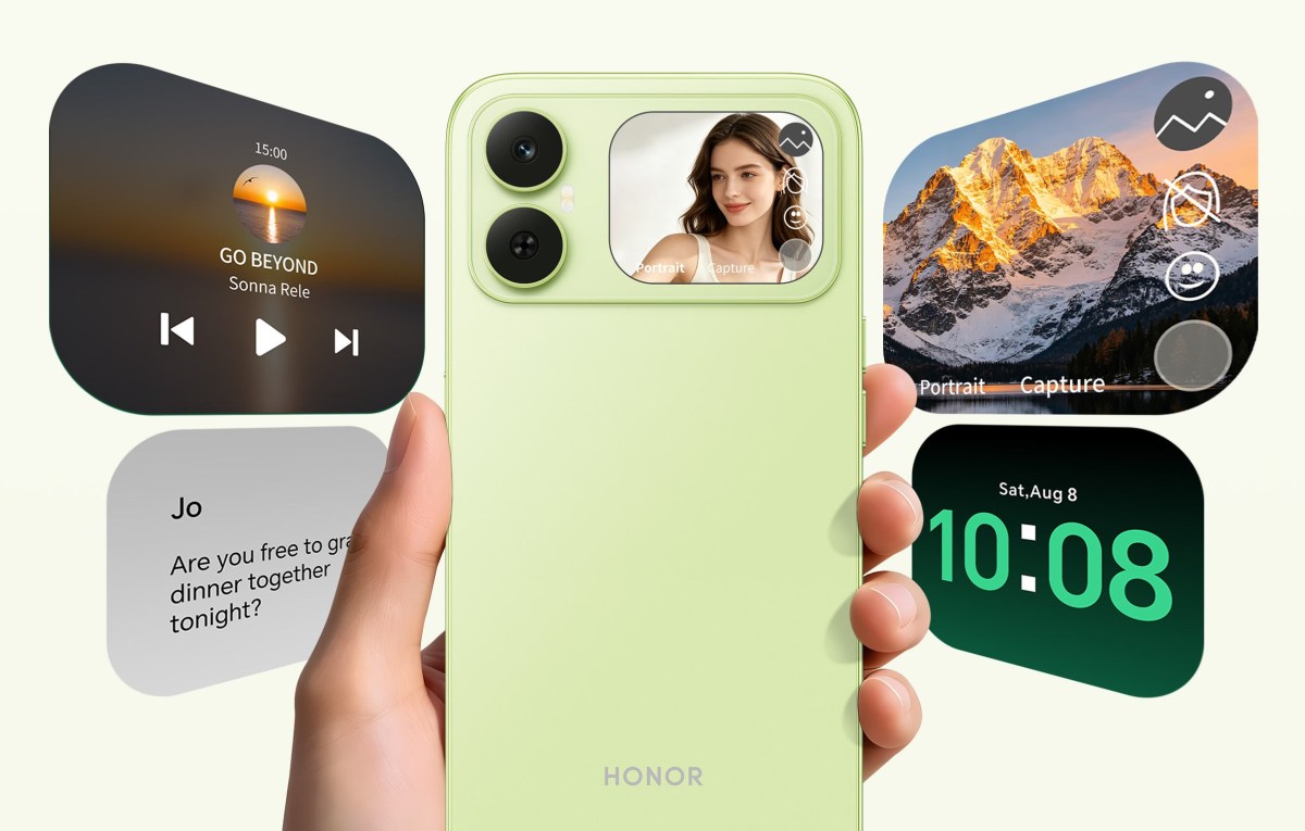 Honor X5d s is now official taking the rear screen idea to a very low price point