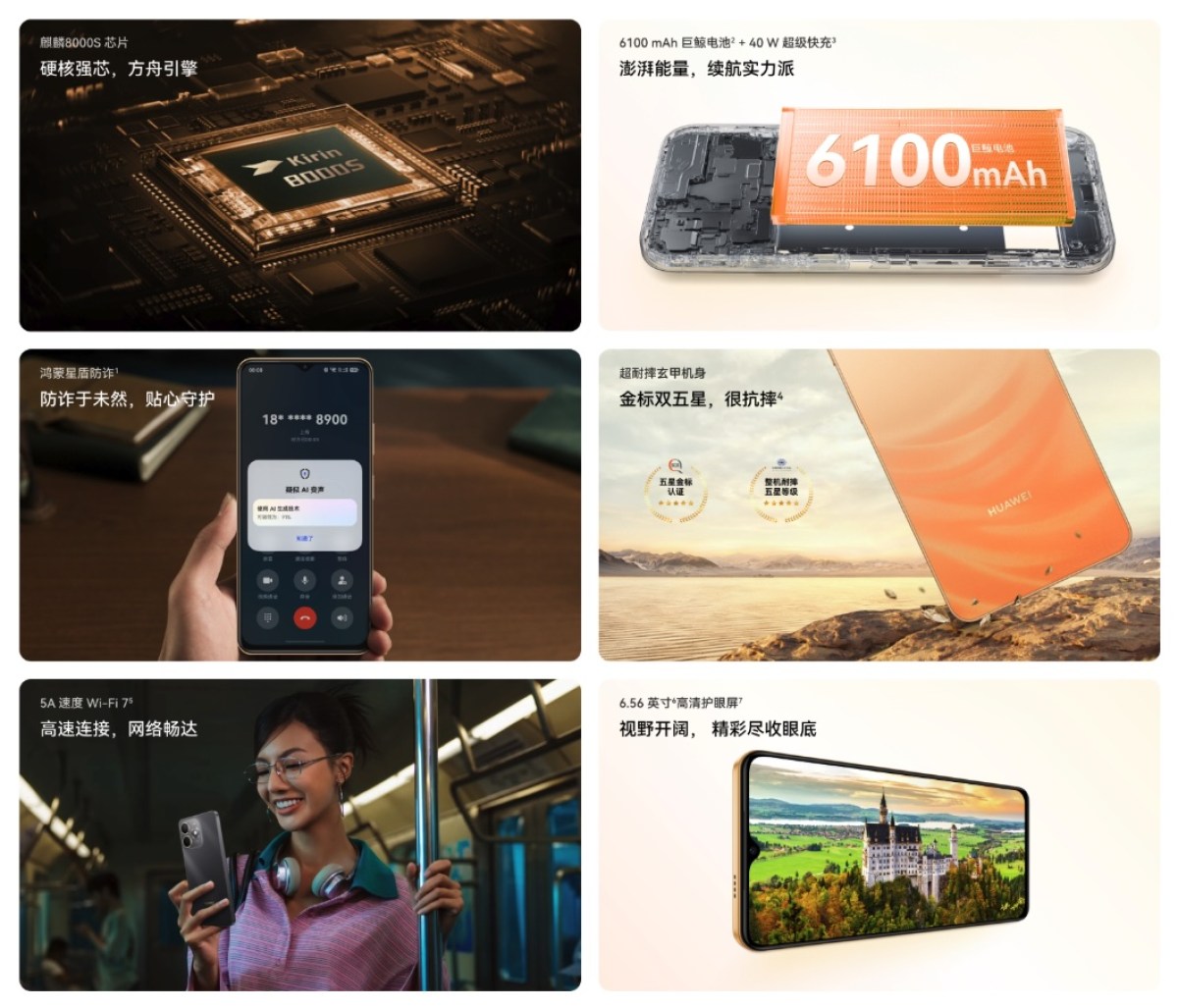 Huawei Enjoy 100 is also here with a 6.56-inch screen and a 6,100mAh battery
