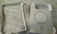 Apple's official silicone case for the iPhone Duo requires adhesive