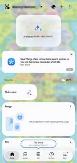 The redesigned Home tab on the SmartThings app (v1.8.51.30)