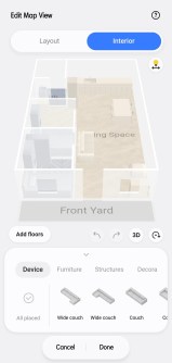 The app lets you make a 3D map of your home
