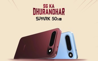 Tecno Spark 50s and 50C unveiled with 120Hz displays