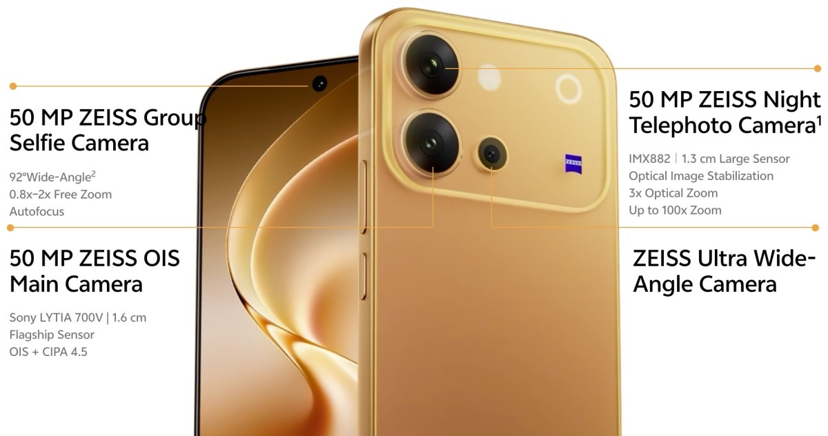 vivo V80 debuts with a 6.59-inch display, a 7,200mAh battery