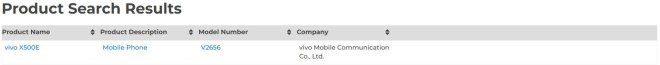 vivo X500E Bluetooth certified