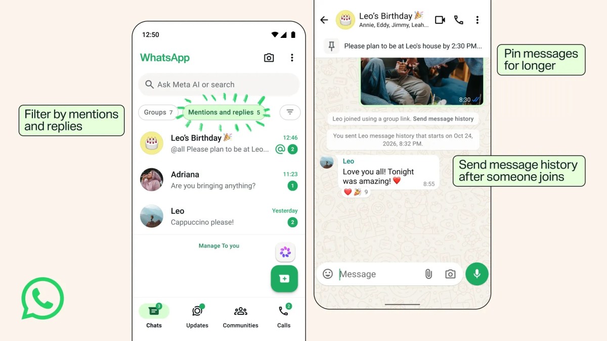 WhatsApp announces new features, including Group Status