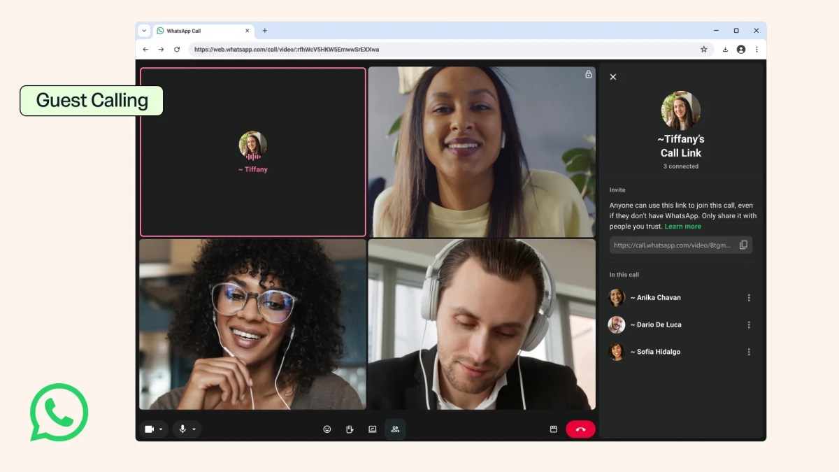 WhatsApp's new Guest Calling feature lets you invite anyone to a call