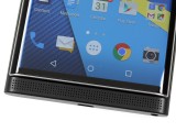 Blackberry Priv review: The front of the Priv offers only a display and speaker