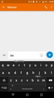 Blackberry Priv review: BlackBerry keyboard with swiping gestures