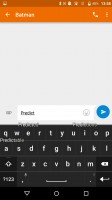 Blackberry Priv review: BlackBerry keyboard with swiping gestures