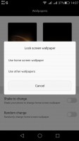 Lockscreen graphics controls - Huawei G8 review
