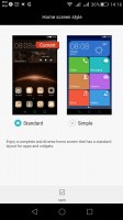 Simple homescreen with a Windows Phone style tiled interface - Huawei G8 review