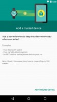Secure lock options: trusted devices - Huawei Nexus 6p review