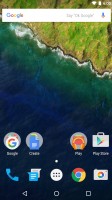 The homescreen is pretty empty - Huawei Nexus 6p review