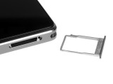 The left side: microSD card tray - Lenovo Vibe Shot review