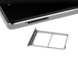 The left side: Dual microSIM tray - Lenovo Vibe Shot review