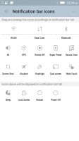 The notification area: customizing the toggles - Lenovo Vibe Shot review