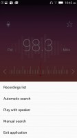 FM radio: options - Lenovo Vibe Shot review