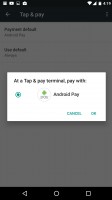 LG Nexus 5x review: The Tap & pay menu features the new Android Pay service