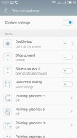 Meizu M1 Metal review: Configuring gestures wakeup