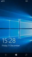 The lockscreen looks clean - Microsoft Lumia 550 review