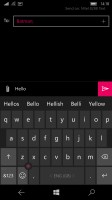 Microsoft's QuickType keyboard - Microsoft Lumia 550 review