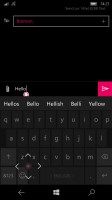 Microsoft's QuickType keyboard - Microsoft Lumia 550 review