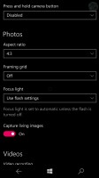 Camera settings - Microsoft Lumia 550 review