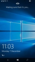 Microsoft Lumia 950 XL review: Windows Hello in action on the lockscreen